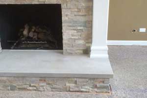 Brick Fireplace