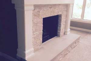 Brick Fireplace