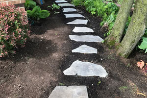 Flagstone walkway